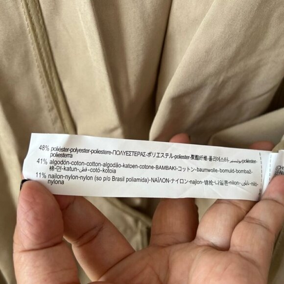 🩷 Zara - Women's Oversized Pocket Trench Coat - Beige. Size: M. NWT (1690) - Picture 10 of 16